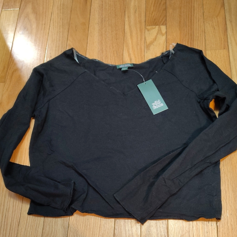 Wild Fable Women's Black Long Sleeve Top